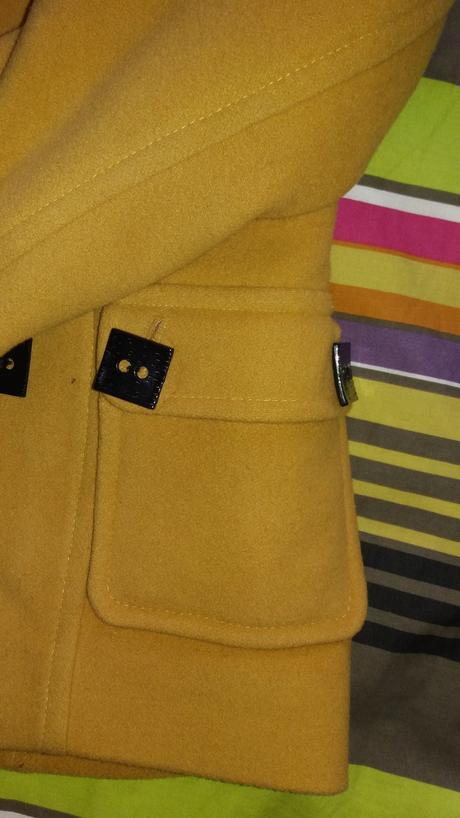 Horčicový kabátik, s