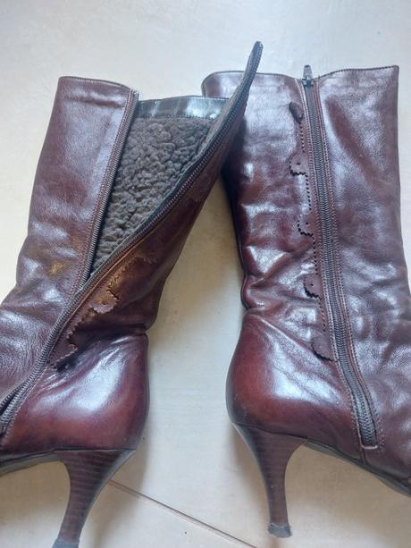 Vyteplene cizmy na nohu 35, 35