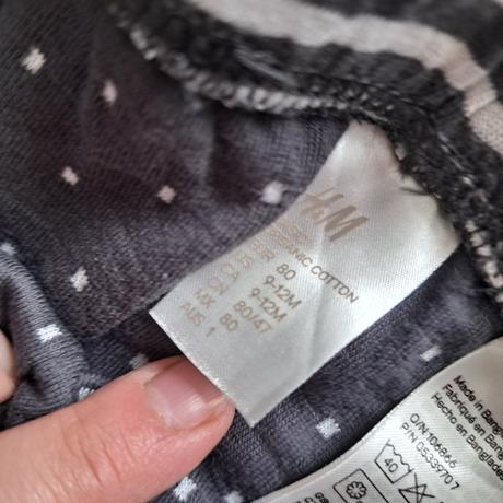 Pohodlné tepláky top stav, h&m,80