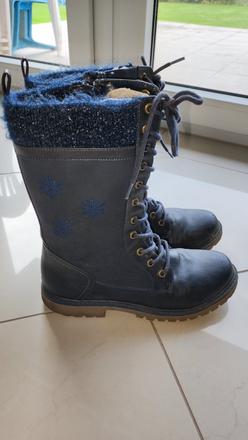 Dievčenské zimné zateplené vysoké topánky, 38