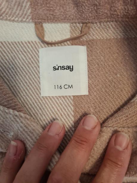 Dievcensky zatepleny kabatik, sinsay,116