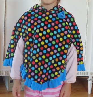 Nádherné flísové pončo z usa, 116