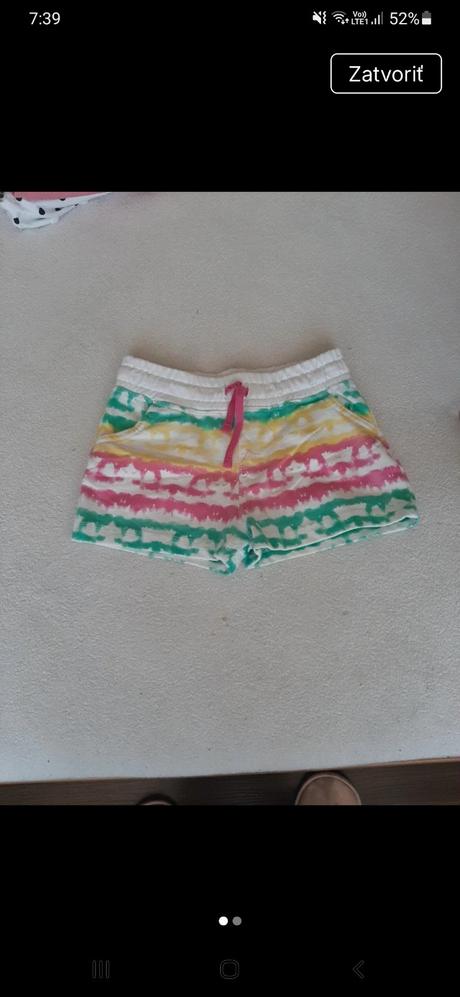 Dievčenské šortky, kik,128