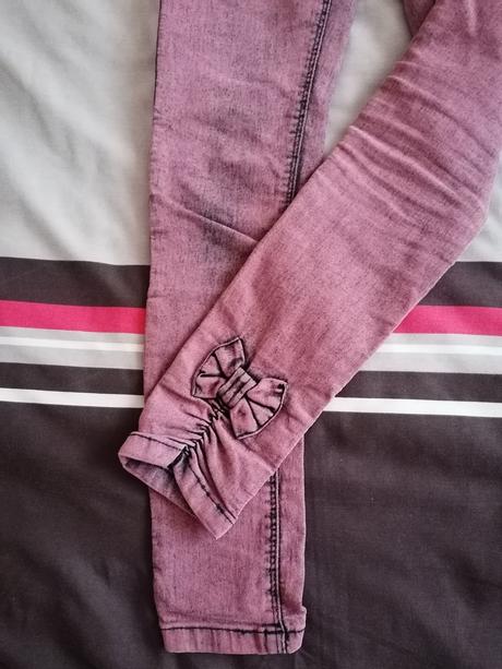 Skinny rifle s mašľami, c&a,140