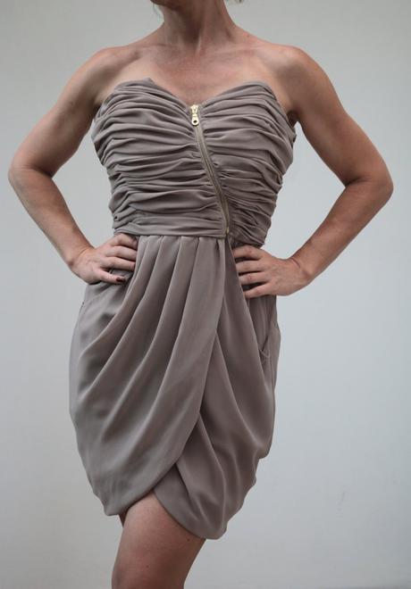 Sivokrémové kotejlky so zipsom bik bok, 38