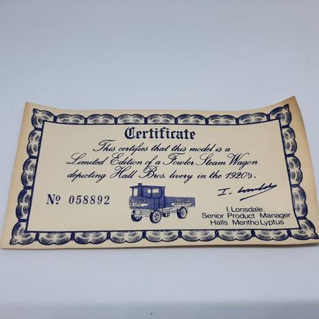 Model fowler steam lorry, 