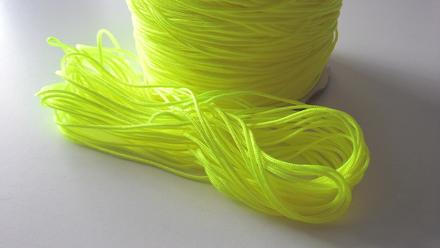 Shamballa šnúrka nylonová 1 mm neonovo žltá, 
