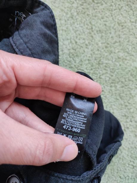 Darujem ľanové tehotenské nohavice, next,38