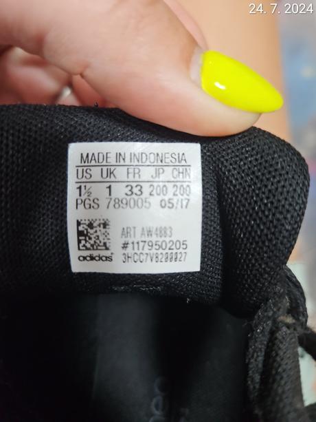 Čierne tenisky, adidas,33