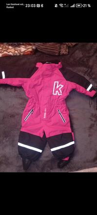 Dievčenský nepremokavý overal 80, 80