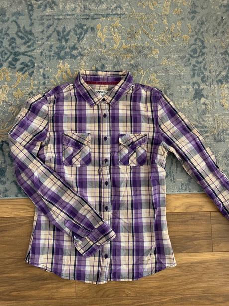 Karovaná košela/fialová, kenvelo,m