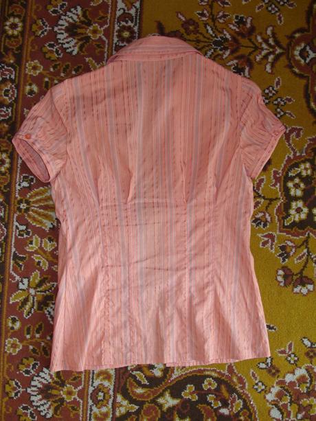 Oranžová pásikavá blúzka lifeline, veľkosť 36, s