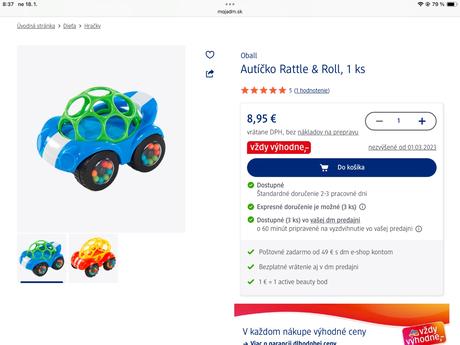 Autíčko rattle & roll, 