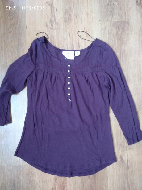 Top fialovy, h&m,m