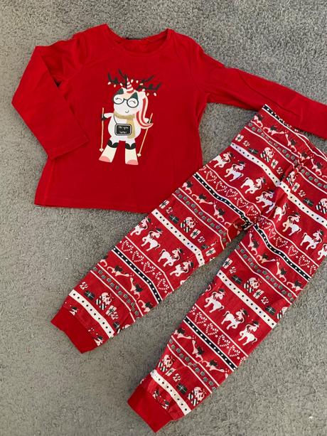 Vianočné pyžamo h&m v.98/104, h&m,98