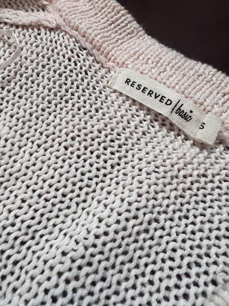 Lososový kardigan, reserved,s