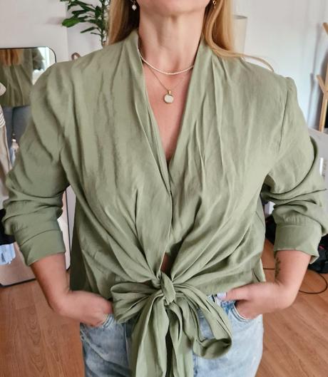 Zavinovacia blúzka, l