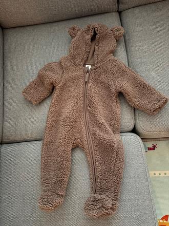 Plyšový overal do kočíka, h&m,62