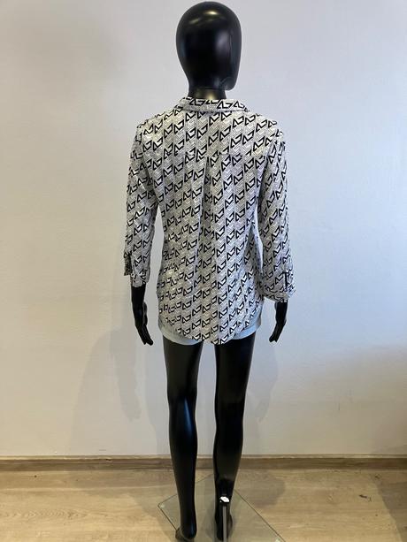 Dámska vzorovaná košeľa čiernobiela mohito (34), xs