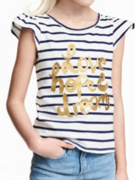 Pásikove tričko 122/128, h&m,122