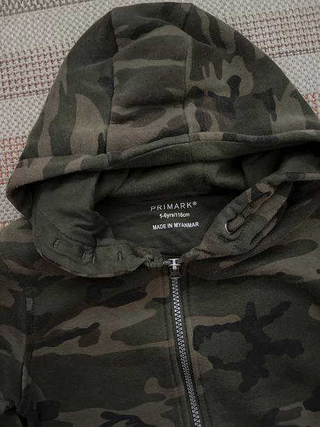 Maskáčová mikina, primark,116