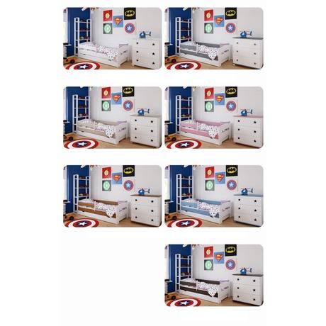 Detská posteľ komplet,rôzne veľkosti,farby, šírka (cm): 80,dĺžka (cm): 160