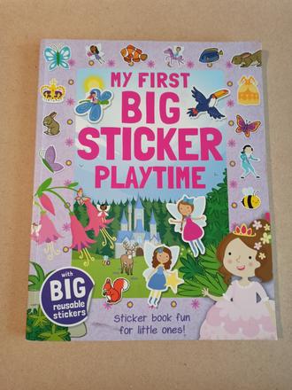 My first big sticker playtime, 