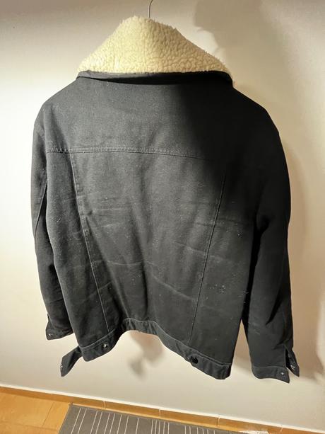 Prechodná bunda s kožušinovým limcom, zara,m