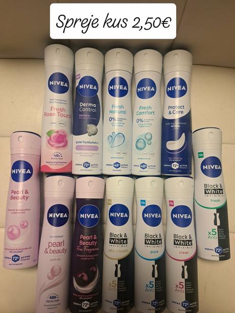 Nivea dámske antiperspiranty, 