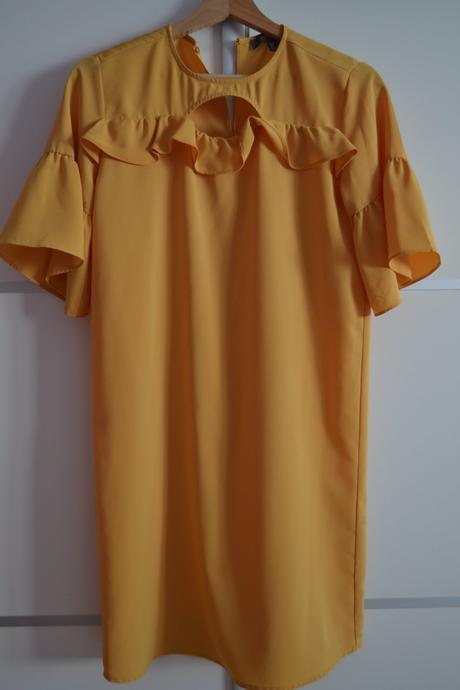 Horčicové šaty, s