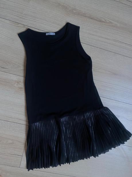 Cierne saty so skladanou suknou zn. mayoral, mayoral,152