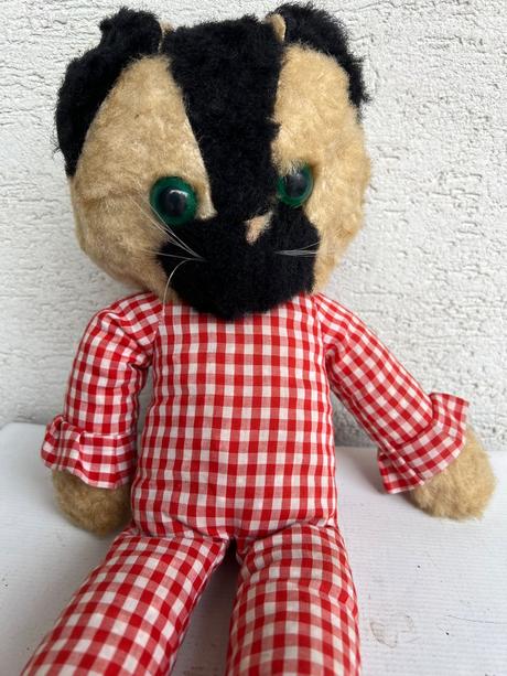 Starozitna vintage antik hracka macka,