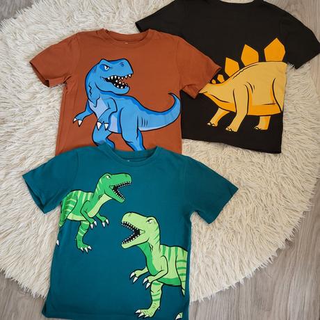 3x dino tricko, h&m,116