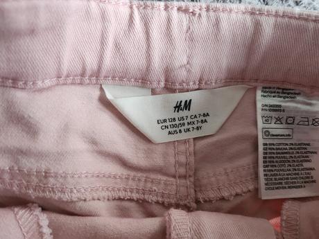 Ružové kratasy, h&m,128