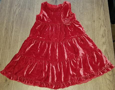 Bordové šaty, h&m,98