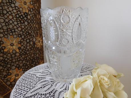 Kryštálová váza širšia, 