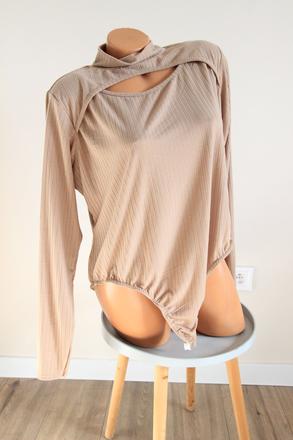 Bledo hnedý body top, xxxl, xxxl