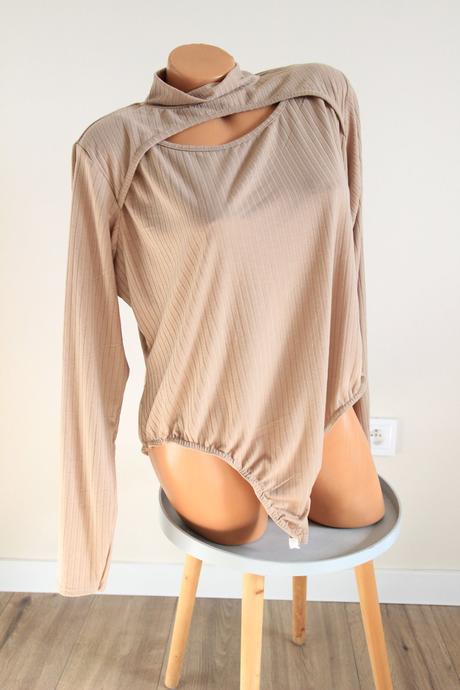 Bledo hnedý body top, xxxl, xxxl