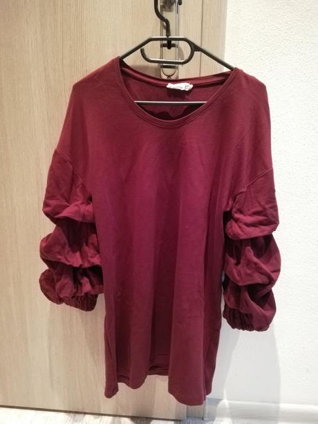 Bordové šaty/tunika mango, mango,s