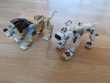 Lego chima 70127 vlk a lego chima 70123 - lev,