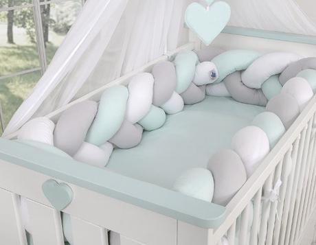 Vrkoč / pletenec / mantinel grey 180 / 360 cm, šírka (cm): 30,dĺžka (cm): 180