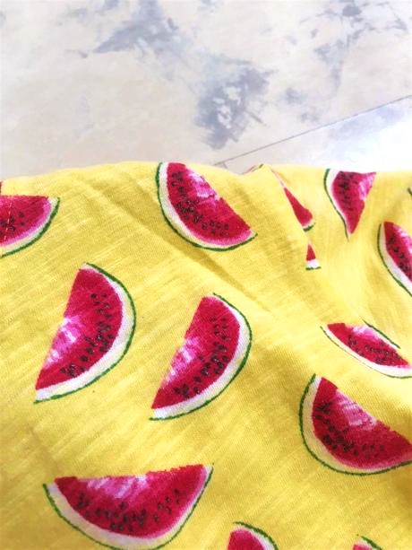 Bavlnené tričko s melónami, m