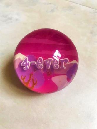 Skákacia priesvitná loptička 3d,