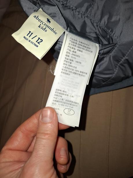 Obojstranná zimná bunda, abercrombie&fitch,146