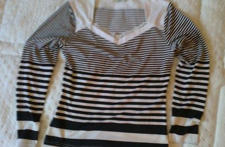 Elastický pásikový pulóvrik v. m/l, m