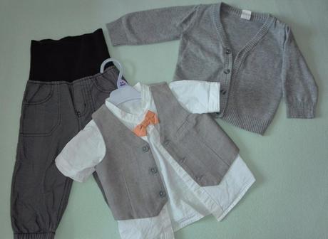 Oblek+svetrik h&m, 74