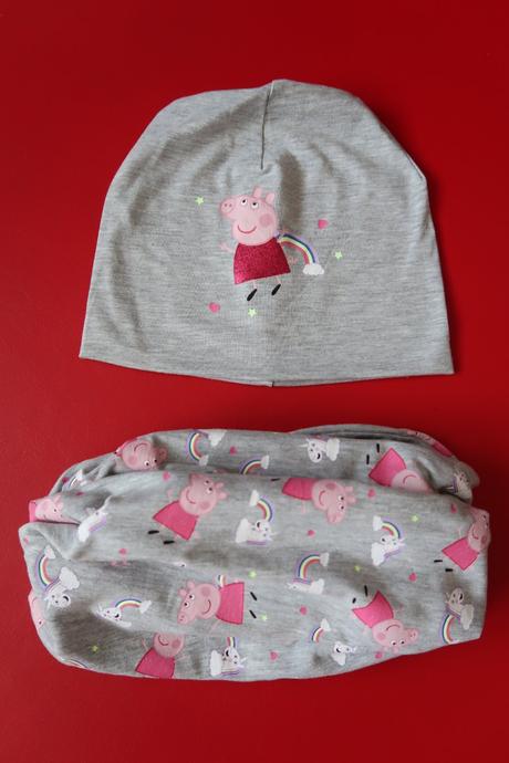Komplet s prasiatkom peppa pig - čiapka a tunel, h&m,92