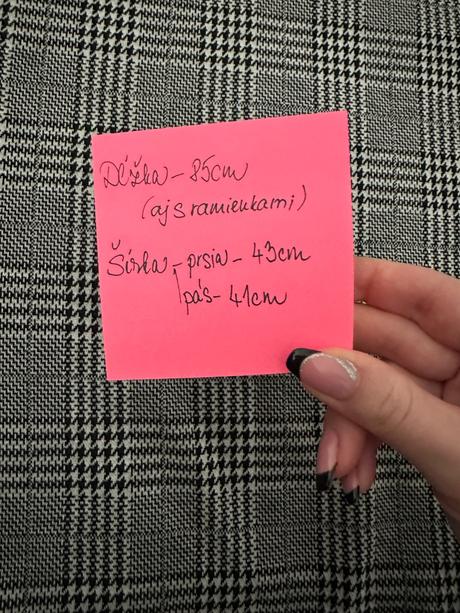 Šedé šaty káro, m