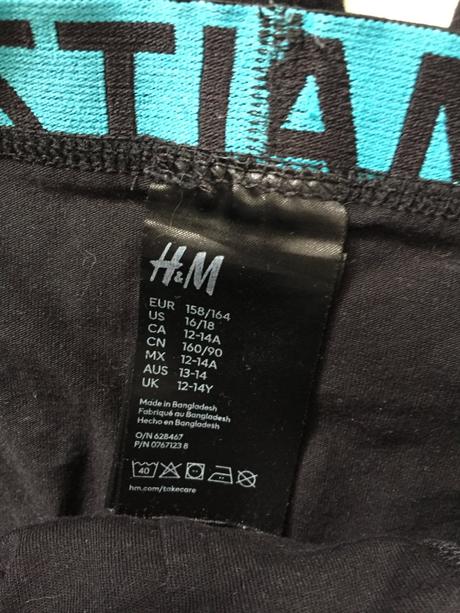Chlapčenske boxerky 5ks, 12-14 rokov, h&m,158