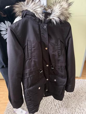 Zimna tepla bunda, h&m,158